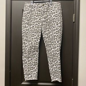 Charlie B animal print jeans.